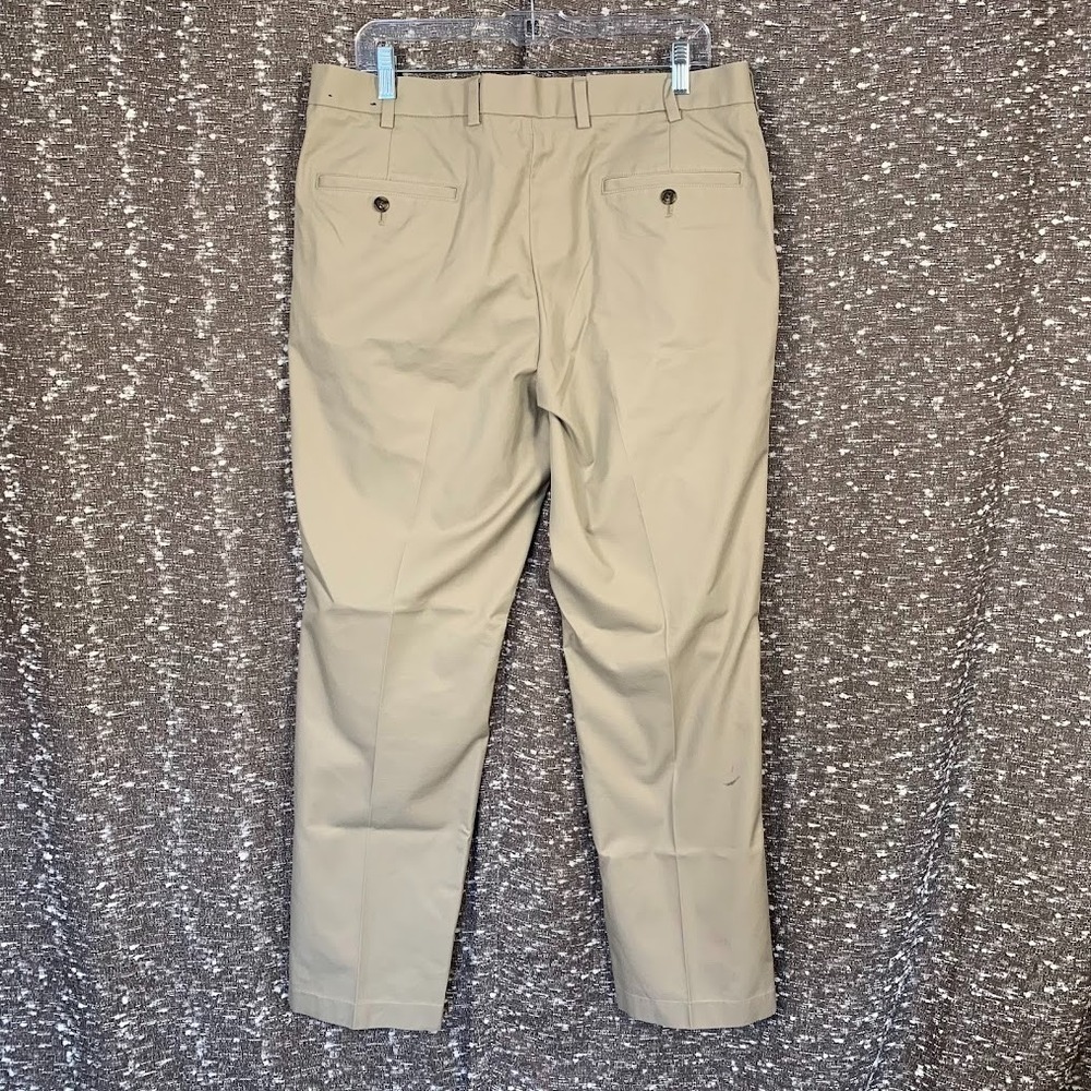 Brooks Brothers Pants 36x30 Khaki Lightweight Advantage Chino Clark 100% Cotton - Picture 6 of 14